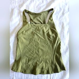 Womens Lululemon Athletic tank. Avocado green. Size small. Gently used.